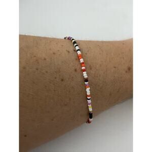 colorful seed bead bracelet